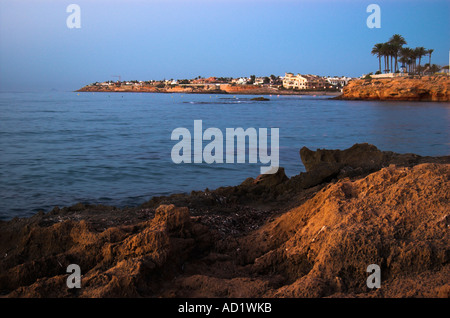 Lever du soleil sur la Costa Blanca à La Zenia Espagne Espana Banque D'Images