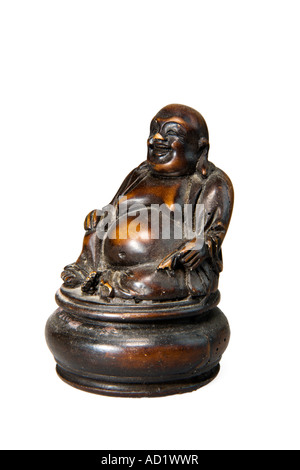 Bouddha en bronze statue figurine, statuette Banque D'Images