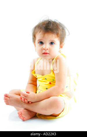 SSK71688 UN 1 et demi ans Indian girl enfant modèle libération Nombre 593 Banque D'Images