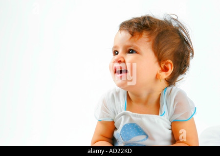 SSK71698 juste un enfant d'un demi Numéro de libération 593 Modèle de rire Banque D'Images
