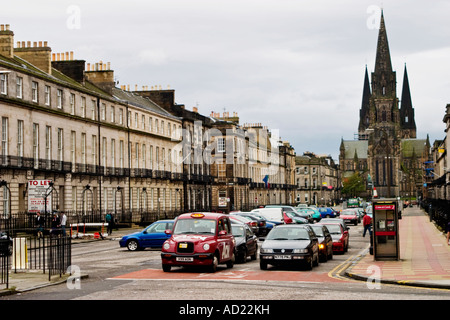 Feu de circulation dans la ville street Banque D'Images