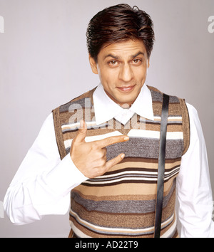 Shahrukh Khan , SRK , célèbre acteur indien Bollywood , Shah Rukh Khan , acteur indien , producteur de film , personnalité de la télévision , Inde , Asie Banque D'Images