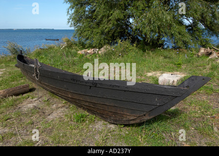 Foteviken Viking land à Skåne, Suède Banque D'Images