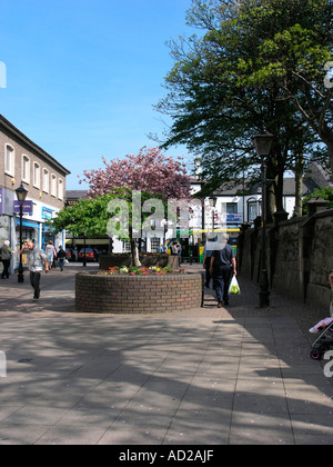 La rue de l'église Poulton le Fylde Banque D'Images