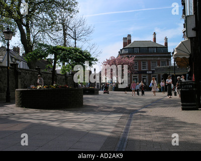 "La rue de l'Église' Poulton le Fylde Banque D'Images