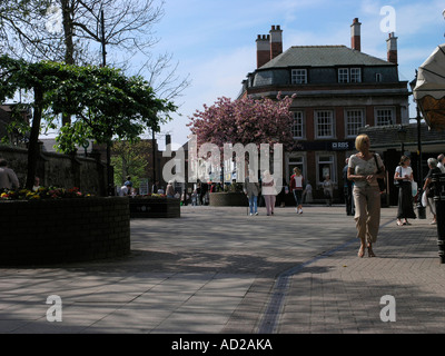 "La rue de l'Église' Poulton le Fylde Banque D'Images