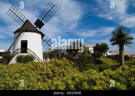 Dh Centro de Artesania Molino ANTIGUA FUERTEVENTURA dans Fuerteventuran traditionnel moulin rural village museum Banque D'Images