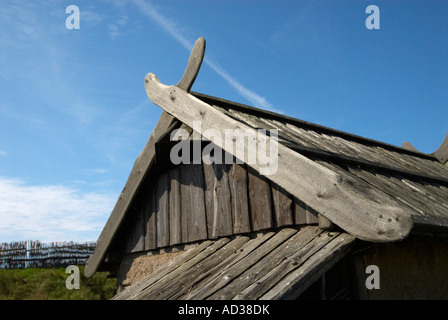 Foteviken Viking land à Skåne, Suède Banque D'Images