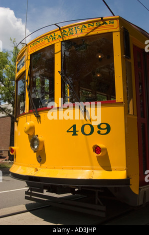 Chariot sur rail de la rivière au centre-ville de Little Rock en Arkansas Banque D'Images