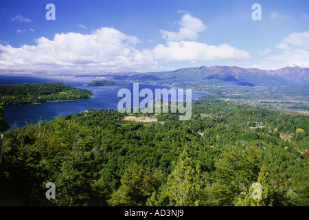 Aperçu de lake district en Patagonie autour de Bariloche, dans le sud de l'Argentine Banque D'Images