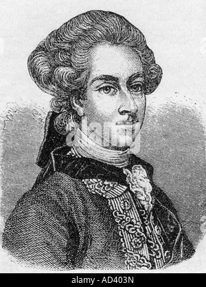 Christian VII., 29.1.1749 - 13.3.1808, roi du Danemark et de Norvège 14.1.1766 - 13.3.1808, portrait, gravure, XIXe siècle, , Banque D'Images