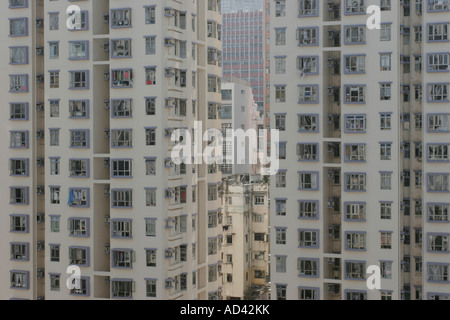 Des tours d'appartements à Hong Kong Banque D'Images