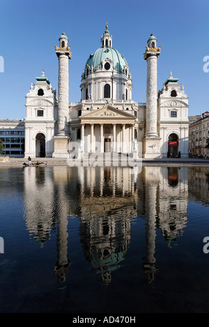 Karlskirche, Vienne, Autriche Banque D'Images