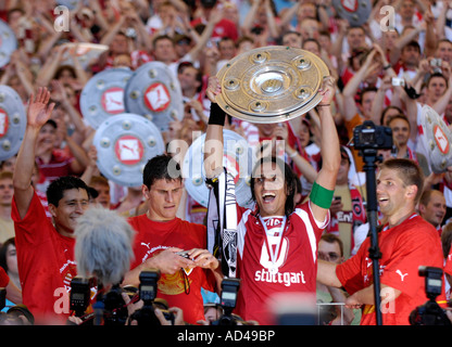 Le VfB Stuttgart Bundesliga Champion 2007, Stuttgart, Bade-Wurtemberg, Allemagne Banque D'Images