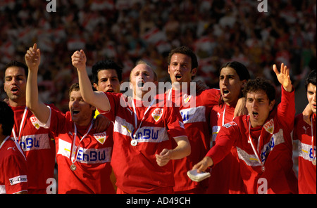 Le VfB Stuttgart Bundesliga Champion 2007, Stuttgart, Bade-Wurtemberg, Allemagne Banque D'Images