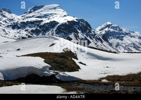 Col du Julier, Grisons, Grisons, Suisse Banque D'Images