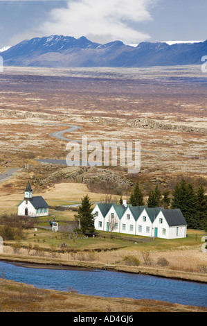 Pingvellir National Park l'Islande Banque D'Images