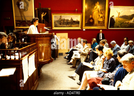 Vente aux enchères à Sothebys Banque D'Images