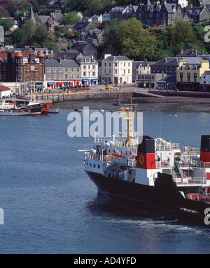 Oban, Argyll and Bute, Ecosse, Royaume-Uni. Caledonian MacBrayne à port ferry Banque D'Images