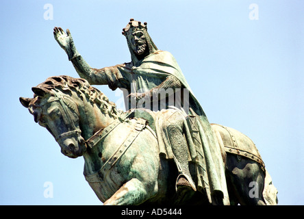 Statue du Roi Jaime II en centre ville Palma Majorque Banque D'Images