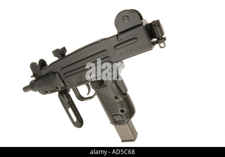 UZI 9mm machine gun Isreali arme automatique Banque D'Images