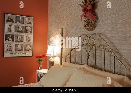 Hampton Virginia, Tidewater Area, Magnolia House Bed and Breakfast, Victorian chambre, lit, les visiteurs Voyage Voyage tourisme touristique Landmar Banque D'Images