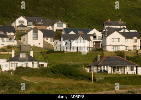 Maison individuelle maisons modernes d'Aberystwyth, Ceredigion West Wales UK Banque D'Images