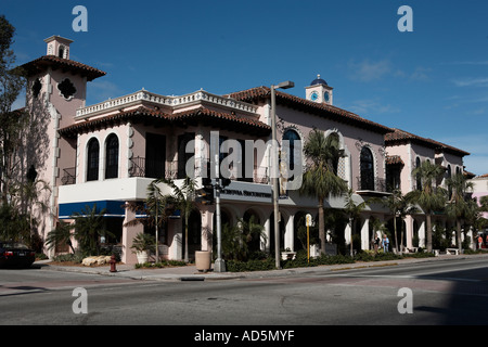 Vue sur las olas boulevard un populaire centre-ville de shopping et une salle à manger de fort Lauderdale florida united states usa Banque D'Images