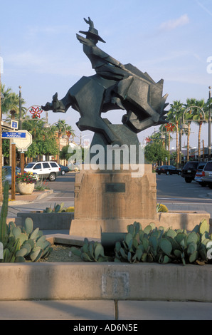 Jack Knife sculpture, Main Street, Old Town, Scottsdale, Arizona Banque D'Images