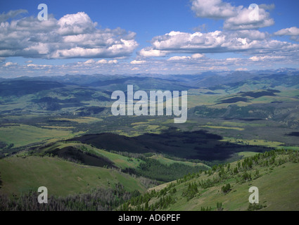 Vue depuis le mont Washington, Wyoming Banque D'Images