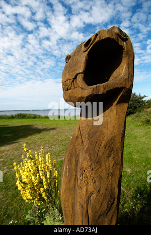 Foteviken Viking land à Skåne, Suède Banque D'Images