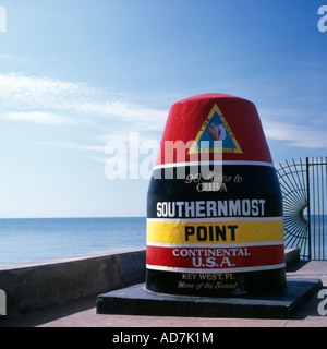 Point le plus au sud des États-Unis Floride Key West Banque D'Images