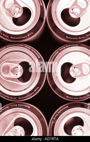 Image Concept d'aluminium peut tops Banque D'Images