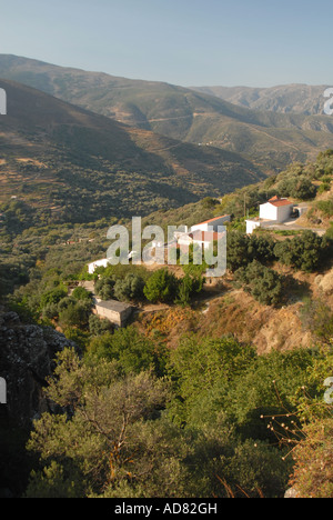 Crète campagne dans l'extrême ouest de la province d'Hania Banque D'Images