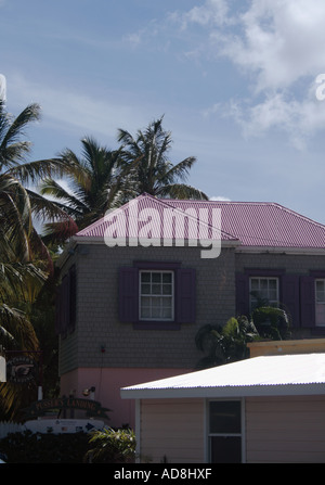 Bâtiments dans le West end BVI Banque D'Images