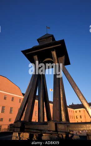 Uppsala, château, musée d'art en bois, horloge, réveil Gunilla Banque D'Images
