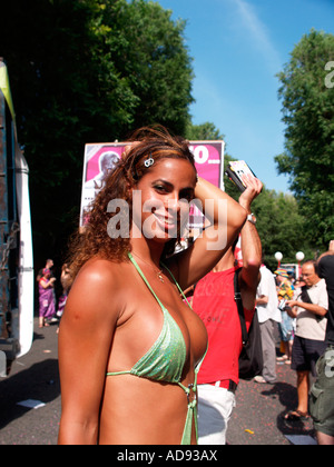 Transsexuelles posing at Rome Gay Pride Mars 2007 Banque D'Images