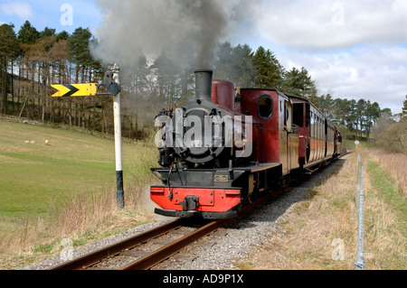 Locomotive à vapeur no 10 south tynedale railway naklo cumbria england Banque D'Images