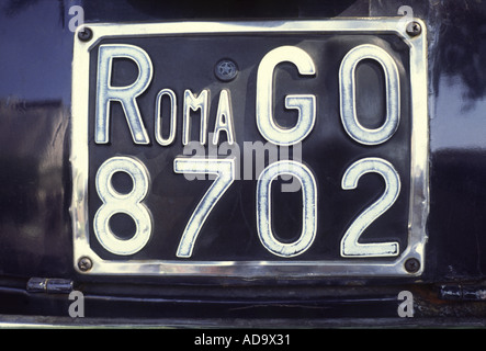 Plaque Vélo Vintage Hafse 22 – Italie Années 50, Mini Immatriculation