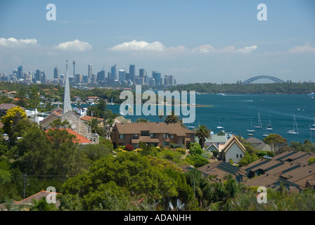 Watson's Bay et la ville de Sydney, Nouvelle Galles du Sud en Australie Banque D'Images