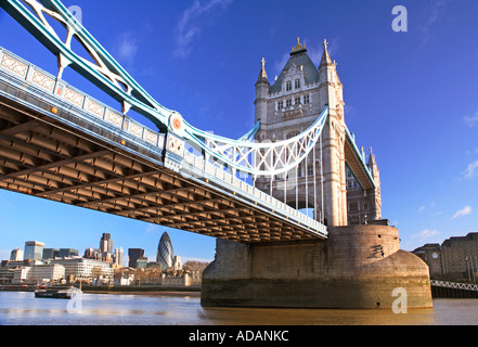 Go London Tower Bridge Banque D'Images