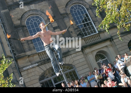 Artiste de rue Edinburgh Fringe 2003 Banque D'Images