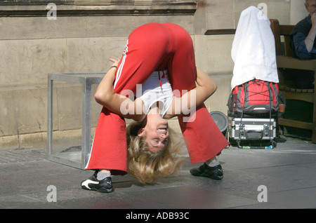 Artiste de rue Edinburgh Fringe 2003 Banque D'Images