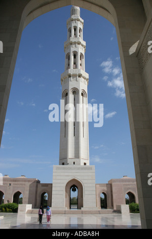 Grande Mosquée du Sultan Qaboos Muscat Oman Banque D'Images