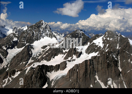 Aerial Aoraki Mount Cook Nouvelle Zélande Banque D'Images