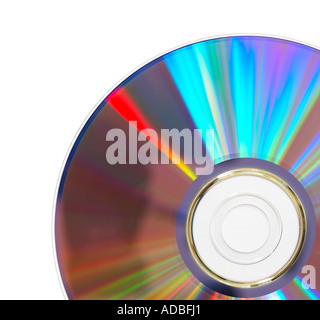 DVD sur un fond blanc Banque D'Images