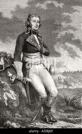 Jean Victor Marie Moreau, 1763 - 1813. Le général français dans les guerres de la révolution française. Banque D'Images