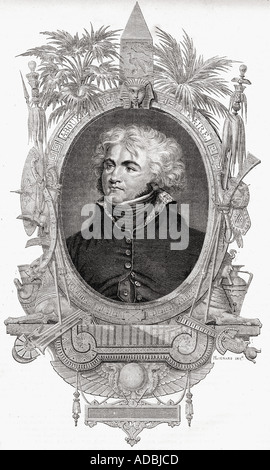 Jean Baptiste Kléber, 1753 - 1800. Le général français de la guerre révolutionnaire Banque D'Images