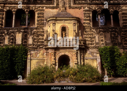 Pavillon de Charles V, El Alcazar, Séville, Séville, Espagne, Province Europe Banque D'Images