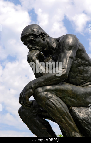 1904 Le penseur d'Auguste Rodin au Frederik Meijer Gardens and Sculpture Park à Grand Rapids Michigan MI Banque D'Images